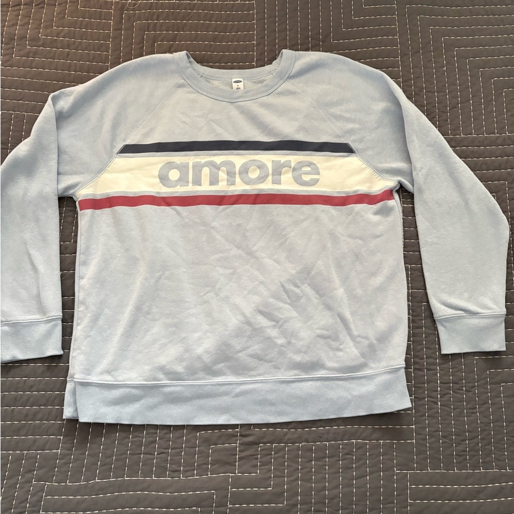 Old Navy Blue Crewneck Sweater